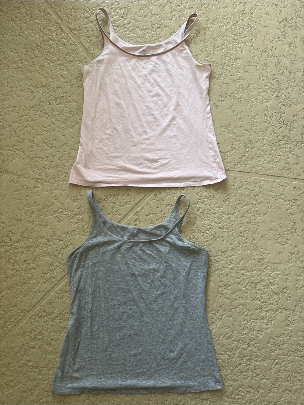 New York & Company Pink and Gray Spaghetti Strap Camisole Set